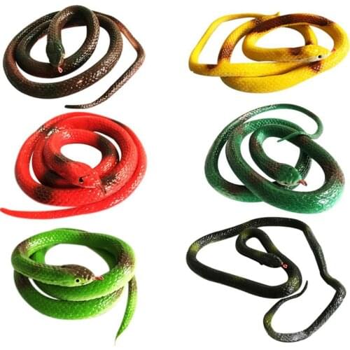 Halloween Prank Prop Funny Trick Scary Emulational Lifelike Snake Models Fake April Fool Day Toys unny Scary Snake