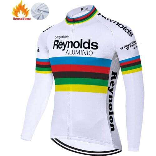 Reynolds Winter Thermal Fleece Mallots Velo Homme Maillot Mayots Jerseys Camiseta Ciclismo Masculino Ropa Ciclismo Hombre