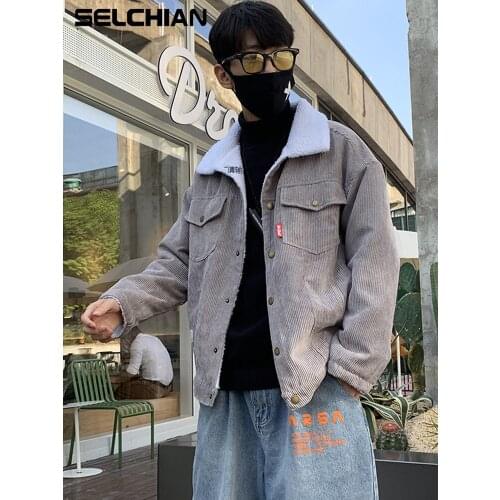 Мужские вельветовые куртки SELCHIAN China At AliExpress
