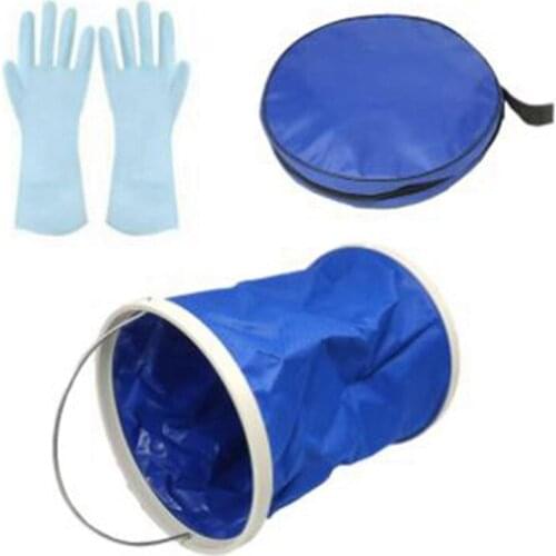 Top!-Collapsible Bucket,Portable Folding Water Container Outdoor Car Washing Mop Buckets for Camping Travelling Fishing,Etc