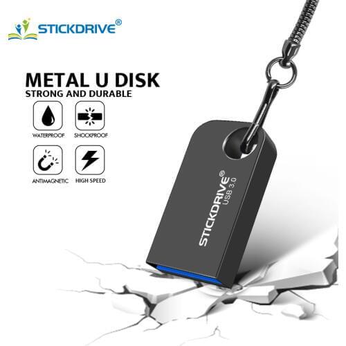 New arrival Usb 3.0 key Chian USB Flash Drive Metal Pendrive 64GB 32GB 16GB Pendrive Waterproof USB Flash Memory Stick