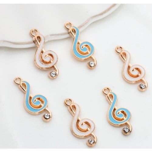 10pcs /lot Zinc Alloy Golden Enamel Charms Mini Note Charms Pendant For DIY Fashion Earrings Jewelry Making Accessories