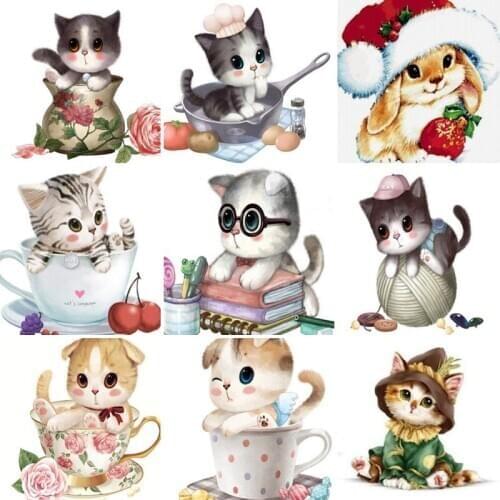 45/55/65 5D DIY Diamond Painting Animal cartoon cat Cross Stitch Kit Mosaic Diamond Embroidery Full Square Drill Home Decoration
