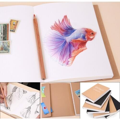 A5 B5 16K Blank Kraft Paper Sketchbook Student Painting Book Art Professional Painting Paper Teacher Office Student Stationery