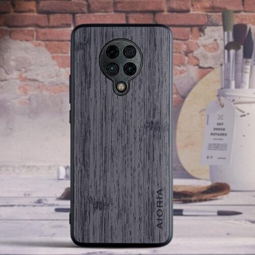 Case for Xiaomi Poco F2 Pro Vintage design soft TPU Hard PC with PU leather skin 3in1 material coque fundas covers