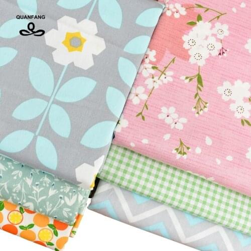Flower series,Twill Cotton Fabric For Sewing DIY Quilting Baby, Children Sheet Pillow Cushion,Toys,50x160cm OR 100X160cm/Piece