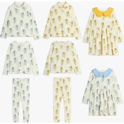 Kids 2021 Autumn Bluey Sweatshirt Legging Pants Dress Suit For Toddler Girls Boys Cotton Long Sleeve T Shirt Children Clothes