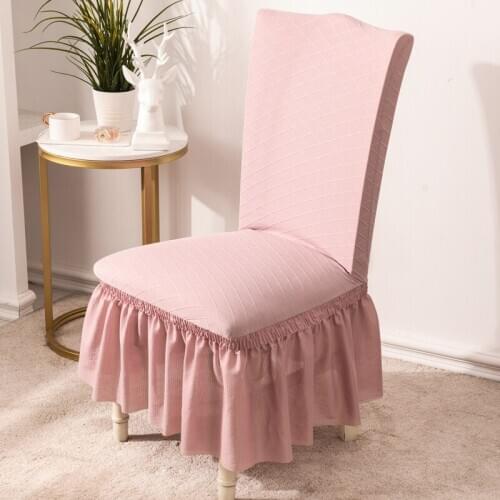 Bubble Cloth Skirt Type Stretch Chair Cover Elastic One-piece Chair Cover Protector Seat Stretch Cover Removed Washable