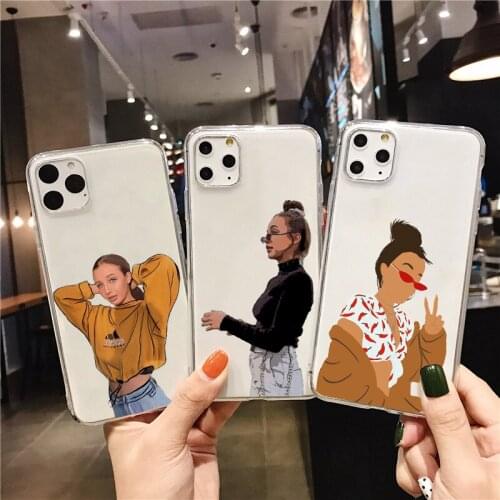 Emma Chamberlain soft Silicone cover phone case for iPhone11PRO MAX XR XS Max 6 7 8 plus 5 5s 6s SE 12mini 12pro max cover