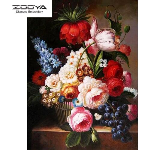 Fruit Diamond Embroidery Home Kitchen Wall Decor Rubiks Cube Square Diamond Painting Crystal Mosaic Wedding Decoration