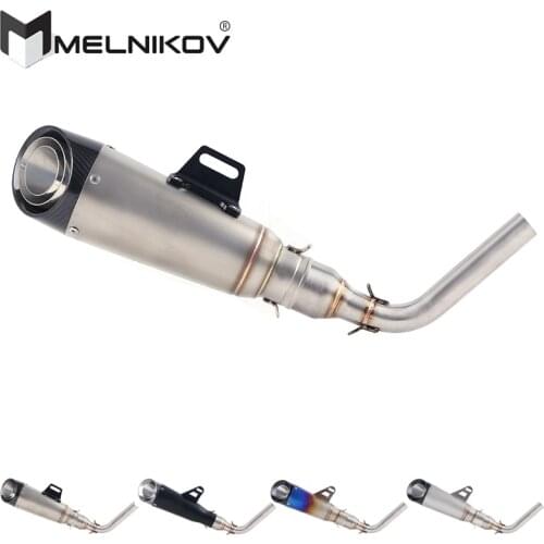 Motorcycle Exhaust Muffler Pipe Exhaust Middle Pipe Escape For Honda GROM MSX125 MSX 125 2013-2015 Slip On Exhaust