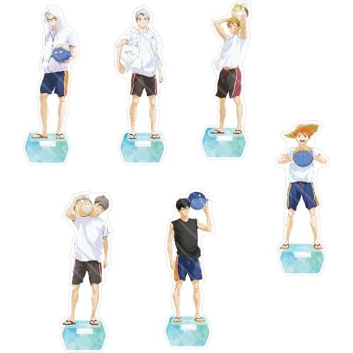 Hot Anime Haikyuu!! Summer Series Acrylic Figure Stand Model Plate Tabletop Toy Hinata Shoyo Tobio Kageyama Kei Tsukishi