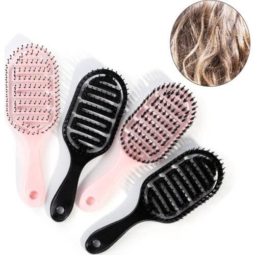 Hair Comb Scalp Massage Comb Salon Hairdressing Styling Tools Hairbrush Bristle Nylon Women Wet Curly Detangle Hair Brush