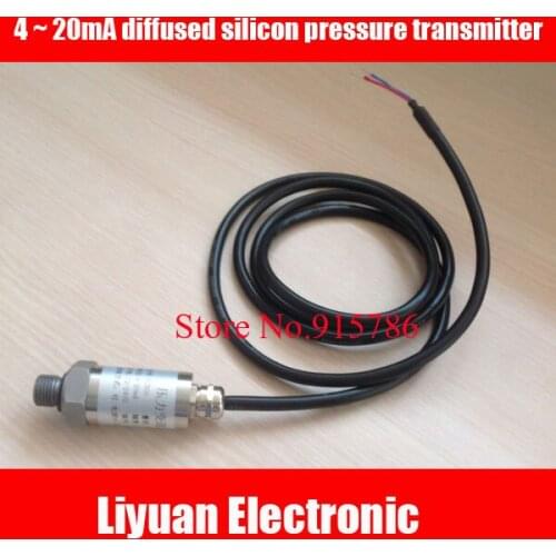 4 ~ 20mA imports diffused silicon pressure transmitter / 12 ~ 24VDC pressure sensor / 1MPA water pressure sensor