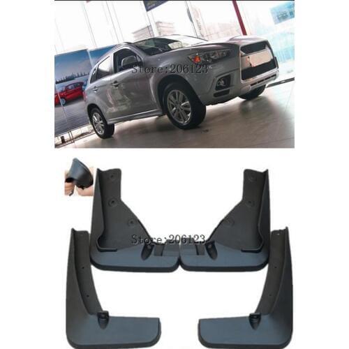 Set Molded Car Mud Flaps For Mitsubishi ASX 2010 2011 2012 Outlander Sport / RVR Mudflaps Splash Guards Mudguards Fender