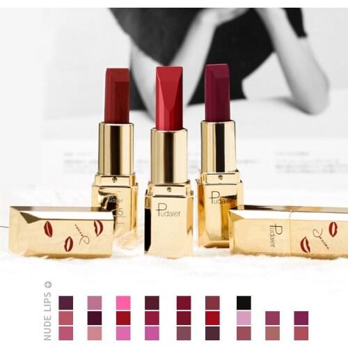 Pudaier 26Colors Matte Lipstick Waterproof Makeup Batom Nude Velvet Long Lasting Lapiz Labial Mate Lip stick Rouge a Levres Mat