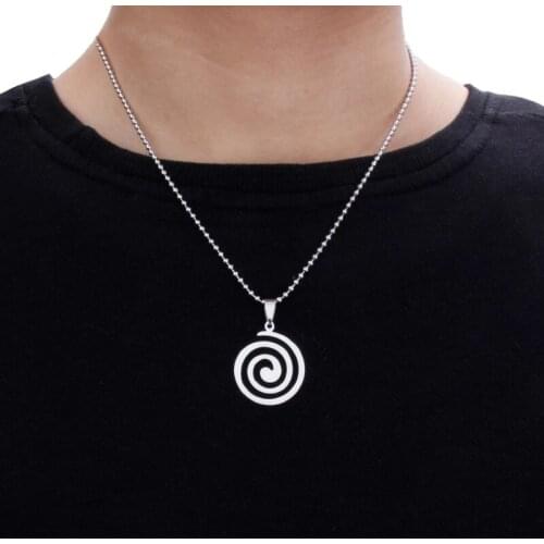 100% Stainless Steel Spiral Helix Necklaces & Pendants Chain For Men Espiral Necklace Metal Spiral Jewerly Friend Gift wholesale