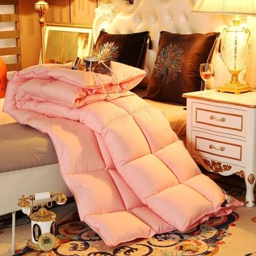 2021 Goose down duvet comforter blanket for winter white 100%cotton cover quilt Supper King Queen Twin Russian Family Size