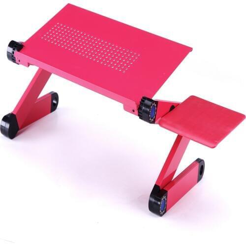 Hot sale cooling laptop desk high quality bed computer desk cheap iPad desk/lazy aluminum folding table