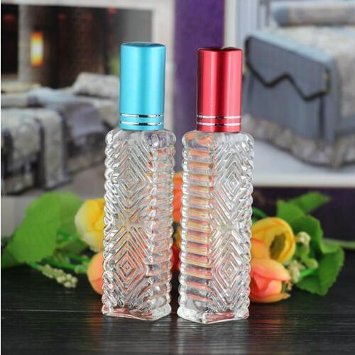 Wholesale 10ml clear portable travel filling perfume atomizer empty glass spray bottle small makeup container