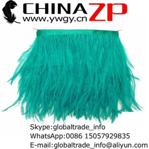 CHINAZP Factory Wholesale 20yards/lot Unique and Fashion Dyed Ostrich Feather Fringe Trims