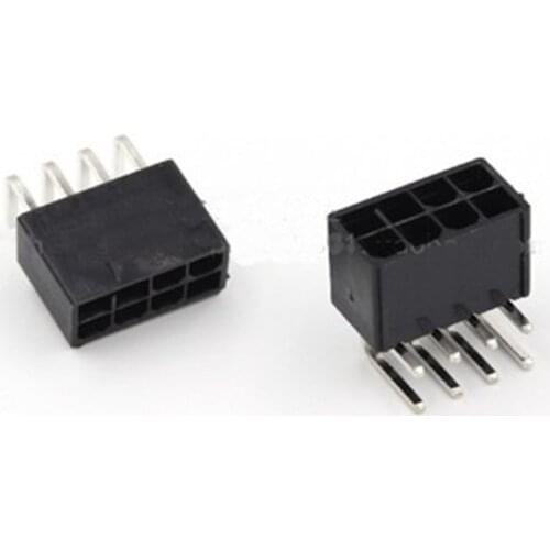 5569 cpu graphics card 8p positive and negative buckle positioning post circuit board straight bending pin connection terminal