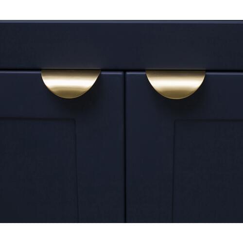 Nordic Furniture Handles Knobs Satin Solid Semicircular Brass Bedroom Door Handle Wardrobe Drawer Knob Cabinet Handle and Pulls