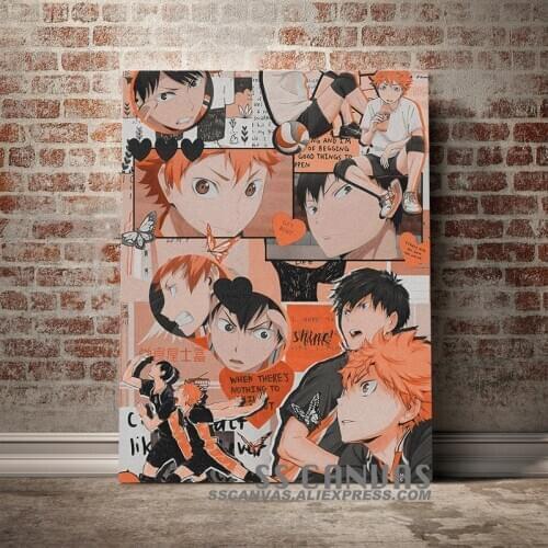 Tobio Kageyama Yu Nishinoya Haikyuu Anime Canvas Painting Decor Wall Art Pictures Bedroom Home Room Decoration Prints Poster