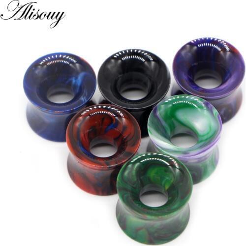 Alisouy 2PCS Acrylic Ear Plugs and Tunnels Flesh Tunnels Piercings Flesh Ear Tunnels Gauges Ear Expander Body Jewelry Piercings