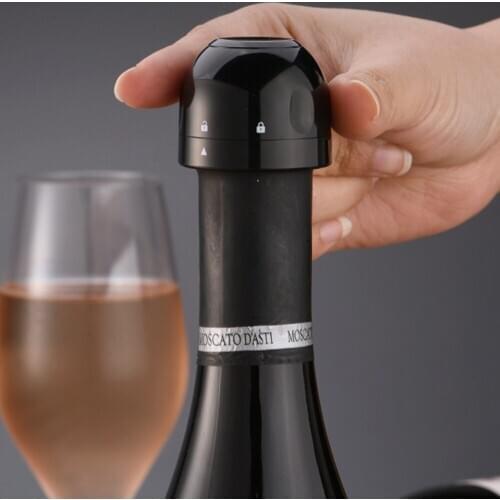 Vacuum Red Wine Bottle Cap Stopper Silicone Sealed Champagne Bottle Stopper Vacuum Sealer Retain Freshness Stopper Bar Tools