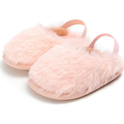 Winter Baby Girls Shoes Fur Snow Warm First Walkers Warm Indoor Girls Shoes
