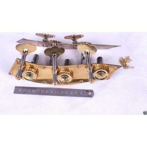 5string Double bass Peg Tuner Keys Metal Body 3/4 4/4New Double Brass
