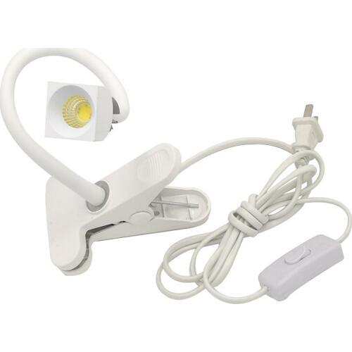 5W COB LED Flexible Hose Light Clip Desk Lamp Clamp Table lights for Reading Modern Fashion Design Book Reading Night Lamps