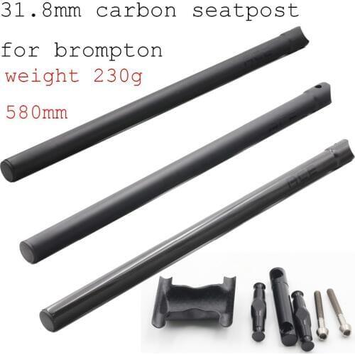 ACE 31.8*580mm carbon fiber seatpost for brompton bike 230g