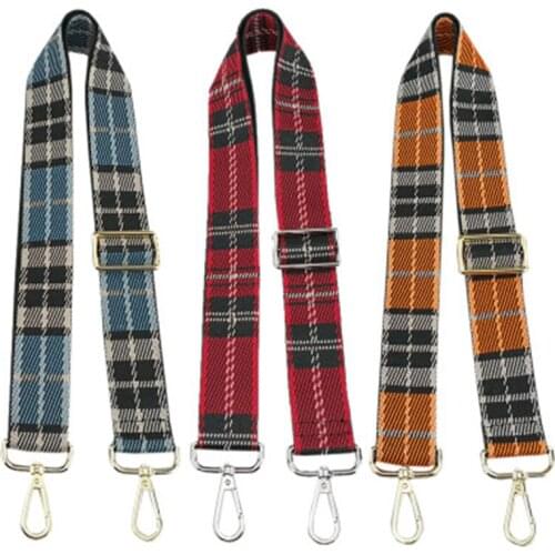 HJKL Early spring color matching accessories strap single shoulder slant belt strap checked belt strap fashionable hot style