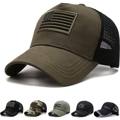 Baseball Cap Men Tactical Army Cotton Military Dad Hat USA American Flag US Unisex Hip Hop Hat Sport Caps Outdoor Hats