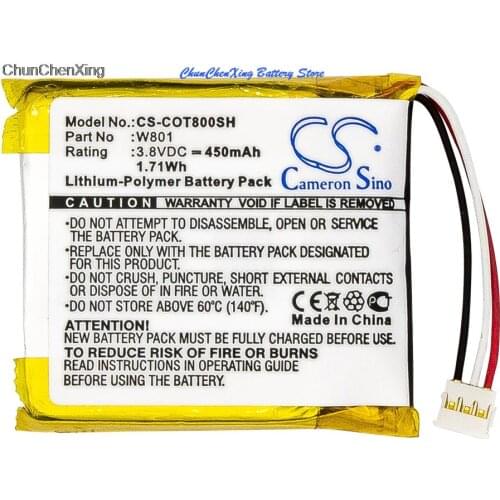 Cameron Sino 450mAh Battery W801 for Codio K8, T8