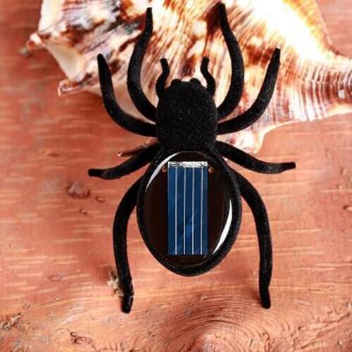 Children Solar Powered Mini Spider Robot Innovative Birthday Toy Gift for