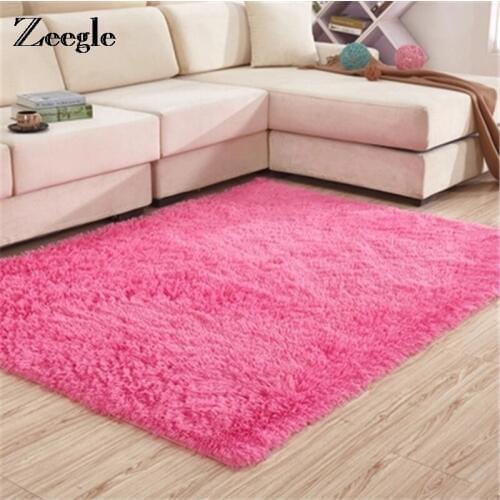 Living Room Carpet Rugs Children Bedroom Bedside Floor Mats Large Size Long Plush Shaggy Carpet Sofa Area Rugs Yoga Carpets