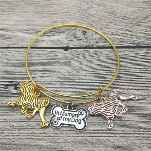Trendy New Lowchen Bangles Cute Lowchen Dog Bangles Bracelets Fashion Pet Jewellery