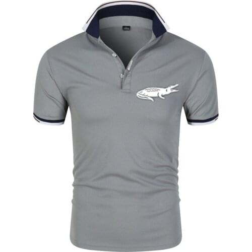 The New Top Quality 2021 New Solid Color Mens Polos Shirts Brand Cotton Short Sleeve Casual Polos Hommes Fashion Summer Lapel Ma