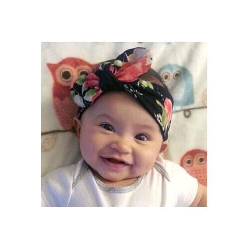 2020 Supreme Baby Girl New Bowknot Headband Children Kids Girls Floral Pretty Headbands Floral Casual Headwear Photography Props
