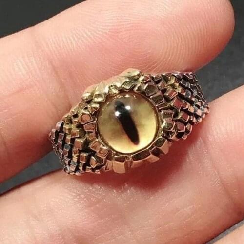 New Alloy Devils Eye Ring Open Ring Adjustable Multicolor Ring Rings For Women Gothic Couple Rings Evil Eye Ring