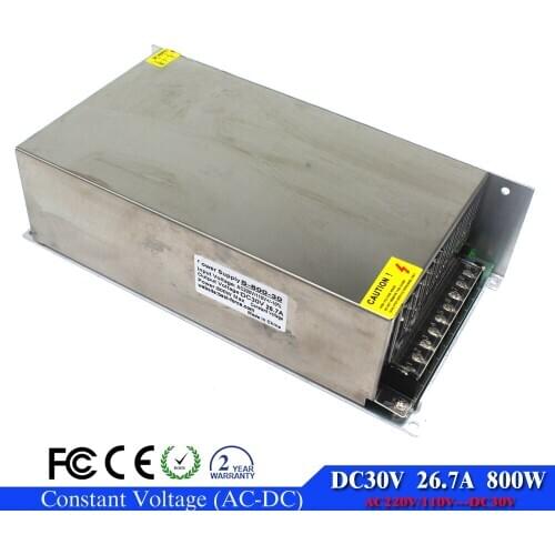 New Arrival 30V 27A 800W Switching power supply Driver For LED Light Strip Display AC110 220V Factory Suppli for Machine Stepper