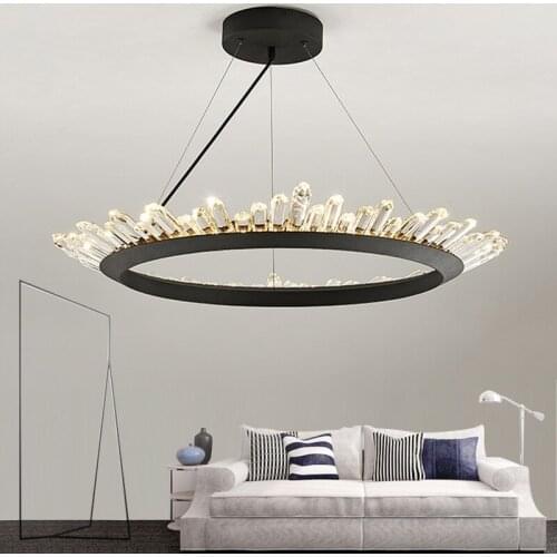 New brief design crystal chandelier modern lighting for living room dining room lustre crystal lampadari LED light