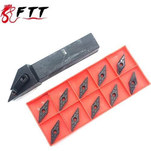 1PC MVJNR1616K16 MVJNR2020K16 Turning holder +10PCS VNMG160408 TM PC4125 high quality carbide insert turning tools