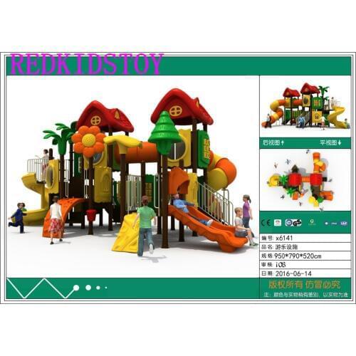 Premium Quality Splendid Double Levels Outdoor Playground For Park HZ-6141