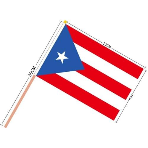 Free shipping Puerto Rico hand waving flag - wholesale 140 country hand flag mixed 100 pcs/lot