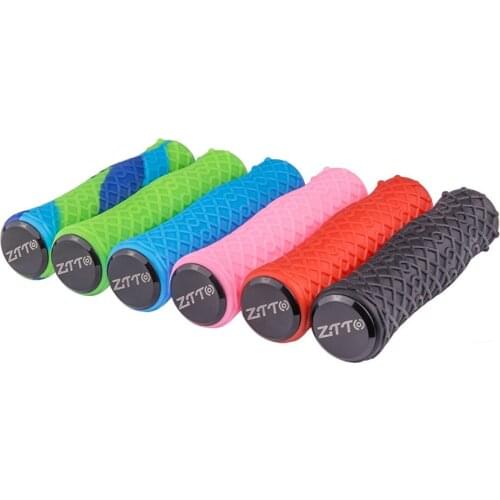Pure Silicone Gel Grip Durable Shock-Proof Bicycle Handlebar Grips for MTB Road Mountain BMX Folding Push Bike Handle Bar Grip