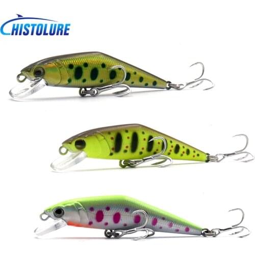 Fishing Lure 70mm 8g Sinking Minnow Hard bait Mini Minnow Treble hook Full Swimming Layer Artificial Bait